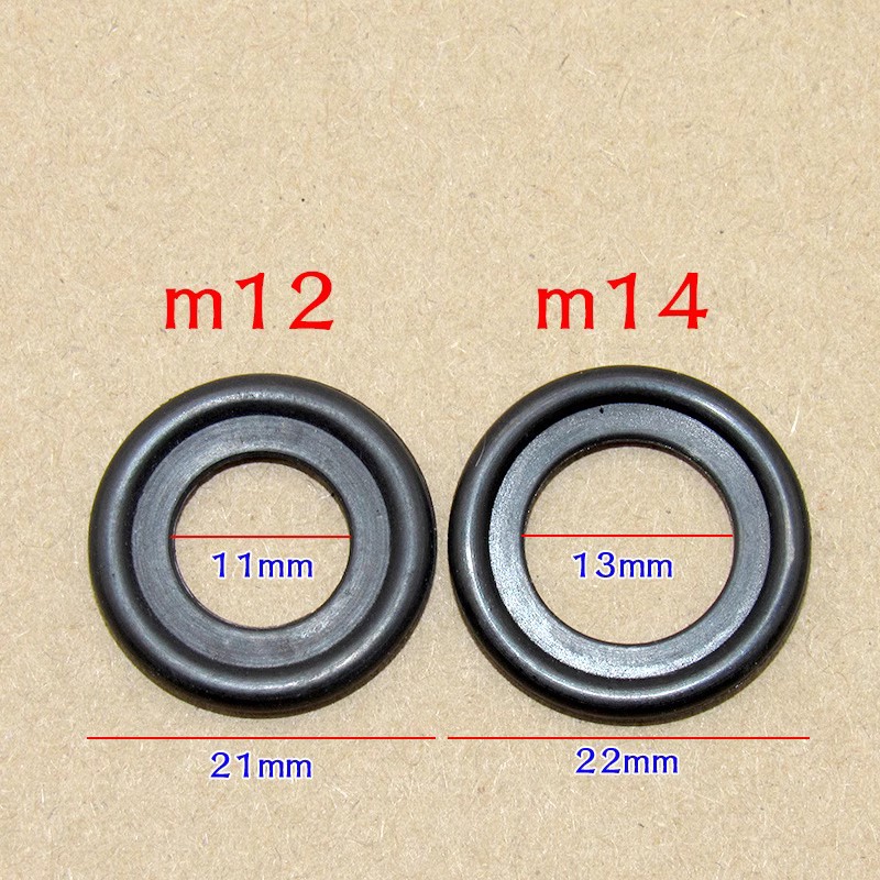 通用汽车油底壳放油螺丝橡胶垫片m12/m14密封胶圈放油螺丝圆垫片图片