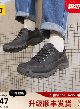 CAT卡特25秋冬新品男士户外牛皮低帮休闲鞋皮鞋通勤鞋商场同款