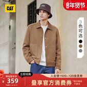 CAT卡特25秋冬男士 户外休闲复古麂皮绒翻领哈灵顿夹克工装 外套