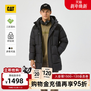 防风防水防污特氟龙长款 男士 CAT卡特秋季 羽绒服商场同款 三防