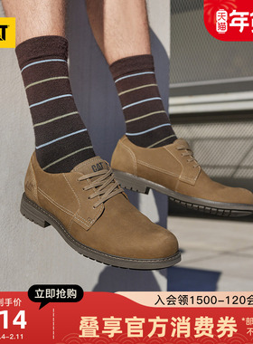 CAT卡特25秋冬新品男款时尚舒适低帮牛皮鞋日常通勤鞋户外休闲鞋