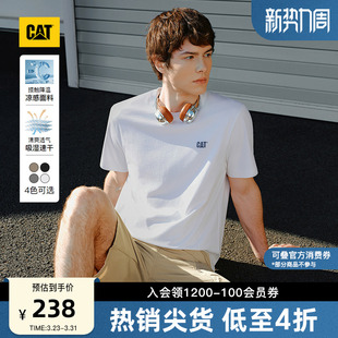 凉感 复古工装 CAT卡特26春季 男士 吸湿速干索罗娜T恤短袖 新品