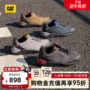 休闲鞋 CAT卡特26春季 户外百搭撞色麂皮拼接舒适运动鞋 男士 新品