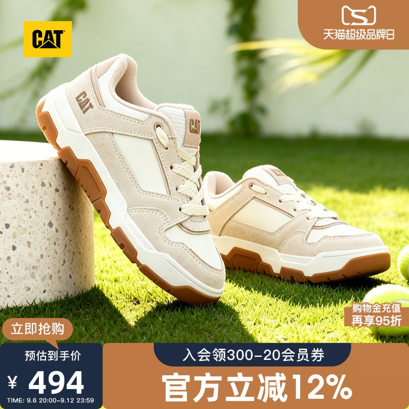 CAT卡特秋季新品女士休闲精致舒适运动鞋增高厚底vintage板鞋
