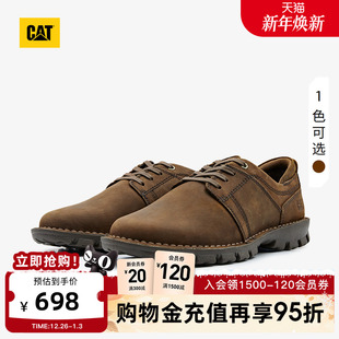 商场同款 户外舒适出行磨砂牛皮满帮休闲鞋 男士 CAT卡特秋冬新款