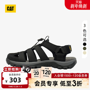 抽绳设计凉鞋 CAT卡特25年秋冬新品 户外溯溪鞋 户外低帮休闲鞋 男士