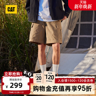 休闲运动短裤 短裤 男户外魔术贴袋设计全棉工装 CAT卡特夏季