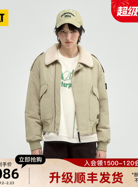 CAT卡特25秋季女士新品美式短款翻领飞行员夹克羽绒服商场同款