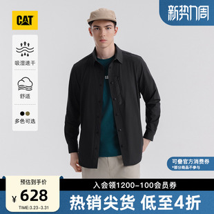 衬衫 CAT卡特春季 风吸湿速干长袖 户外工装 外套速干衣 男士