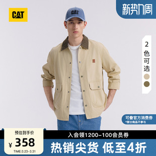 巴恩风全棉翻领工装 美式 外套底特律夹克 男士 CAT卡特春季