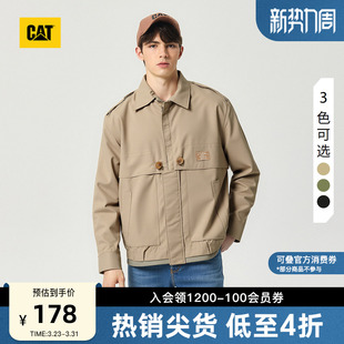 感百搭风衣式 简约休闲工装 轻薄夹克外套 男士 CAT卡特春季