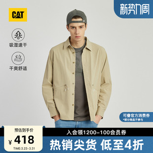 式 衬衫 外套速干衣 男户外运动反光吸湿速干宽松长袖 CAT卡特春季
