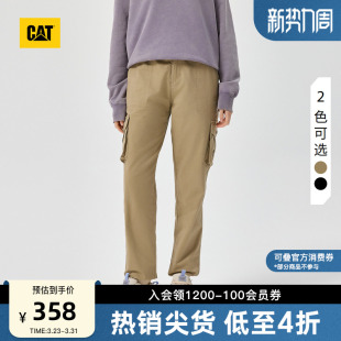 商场同款 长裤 女士户外休闲舒适收脚口六袋工装 CAT卡特春季