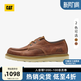 工装 通勤鞋 靴户外休闲复古单鞋 皮鞋 系列低复古单鞋 CAT卡特春季