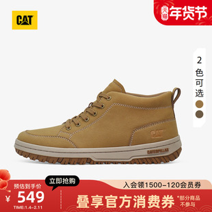 CAT卡特25秋冬新品男士复古时尚系带户外中高帮休闲鞋vintage板鞋