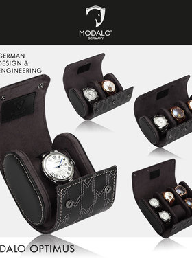 德国MODALO手表收纳盒1单236位装腕表礼盒便携包简约皮全新款2023