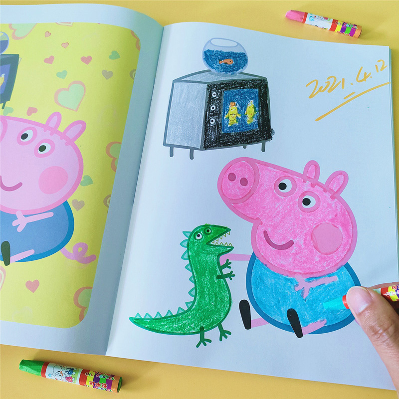 2-3-4岁宝宝填色绘画本