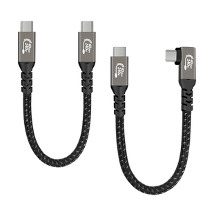 Type c全功能数据线240W投屏PD快充USB4雷电3双头typc弯头tpc短线充电手机汽车笔记本电脑硬盘便携屏适用苹果