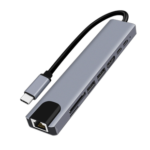 适用vivo Pad Air平板电脑iQOOPad多功能TypeC扩展坞Pad2网线HDMI高清投屏电视OTG充电转换器USB接口读卡器SD