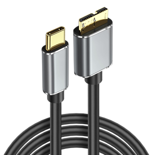 Type c转microusb3.0移动硬盘接口数据线东芝希捷硬盘盒西数适用于小米平板5华为MatePad11苹果ipadmini6电脑