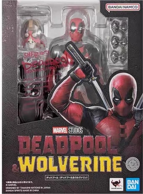 万代 SHF 死侍与金刚狼 死侍3 DEADPOOL 小贱贱2漫威宇宙手办