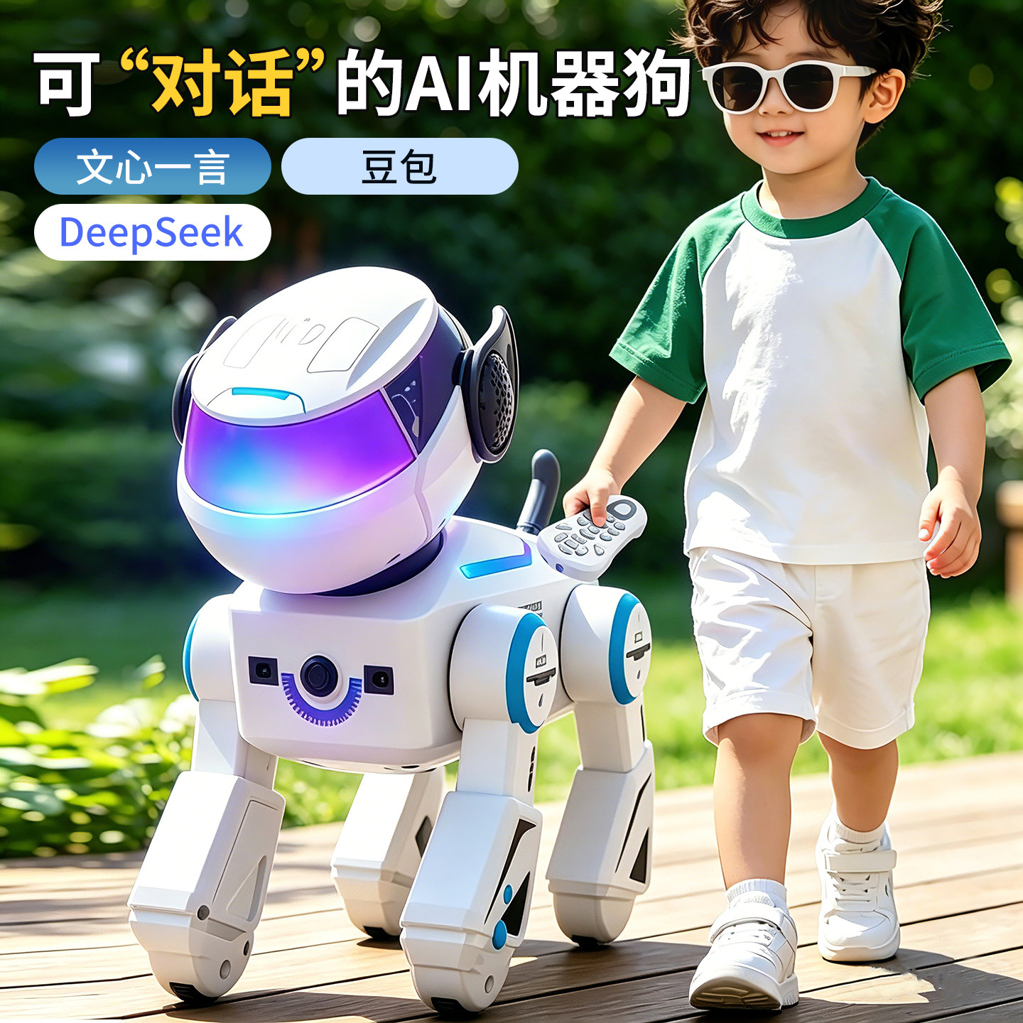 ai人工智能机器狗2026新款儿童玩具男孩的遥控车机械狗高端可对话