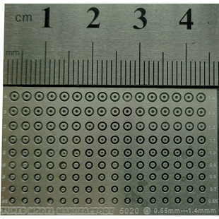 比例模型螺钉圆形垫片 5020 1.4mm 0.65 车零件蚀刻片 直径