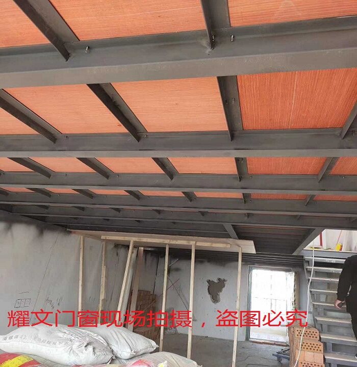 搭建钢结构阁楼钢结构楼梯钢结构平台钢结构加二层槽钢工字钢隔层