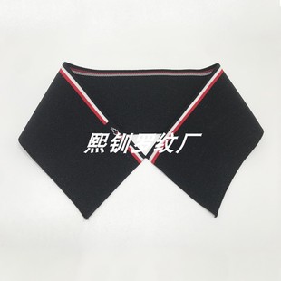 扁机领螺纹袖 针织罗纹厂家 口横机罗纹春秋光边POLO衫 T恤衣领辅料