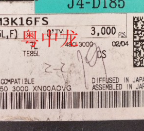 SSM3K16FS(TE85L,F) TOSHIBA SOT23/SOT323 原装正品可直拍