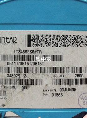 LT3465ES6#TR     SOT26/SOT363     原装正品可直拍