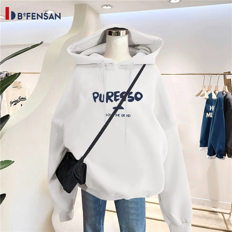 波梵森韓國2021秋季新款薄款衛衣女裝連帽韓版寬松chic港風上衣潮在類目 運動服/休閒服裝, 運動毛衣/線衫中 - 來自Buy2taobao.com提供專業的淘寶代購服務