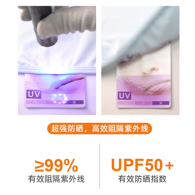 波梵森upf50+户外冰丝防晒衣男女夏季防紫外线薄款透气钓鱼带帽檐