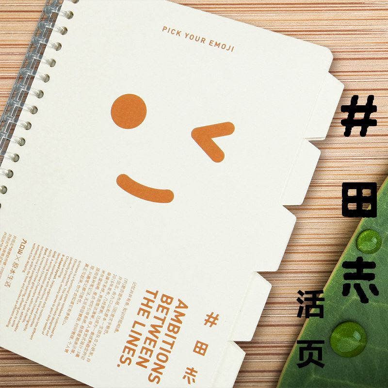 井田志趣味表情翻脸创意B5活页本图片
