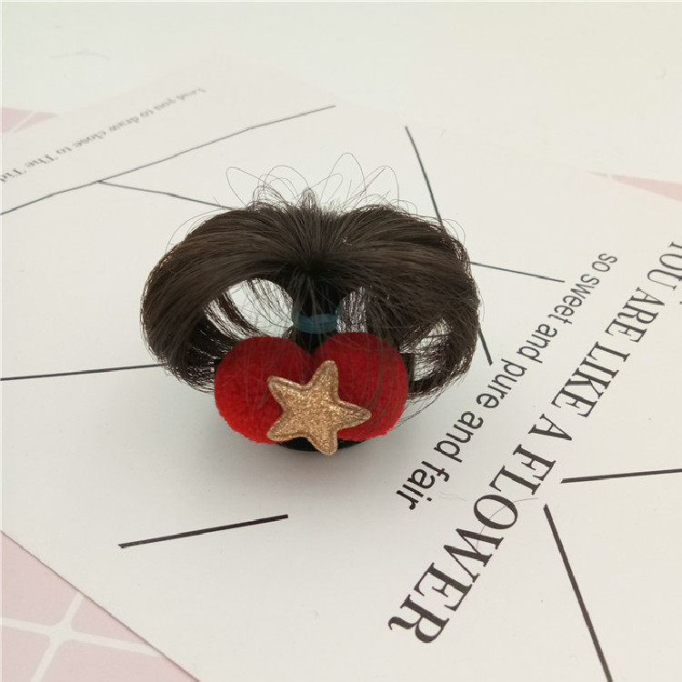 冲天辫0-2岁汗毛夹 欧美婴儿童假发头饰小宝宝安全夹可爱卷发扮萌