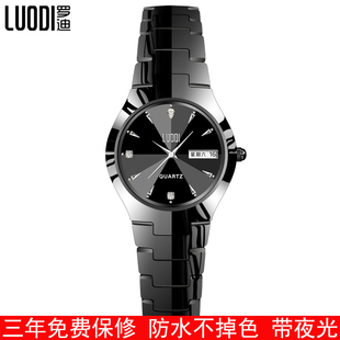 正品 手表女黑色機(jī)械表 時(shí)尚 瑞士全自動女士手表鎢鋼表夜光防水女款