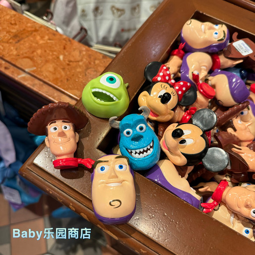 香港迪士尼 米奇米妮怪兽大学胡迪巴斯卡通可爱硅胶冰箱贴 磁性贴