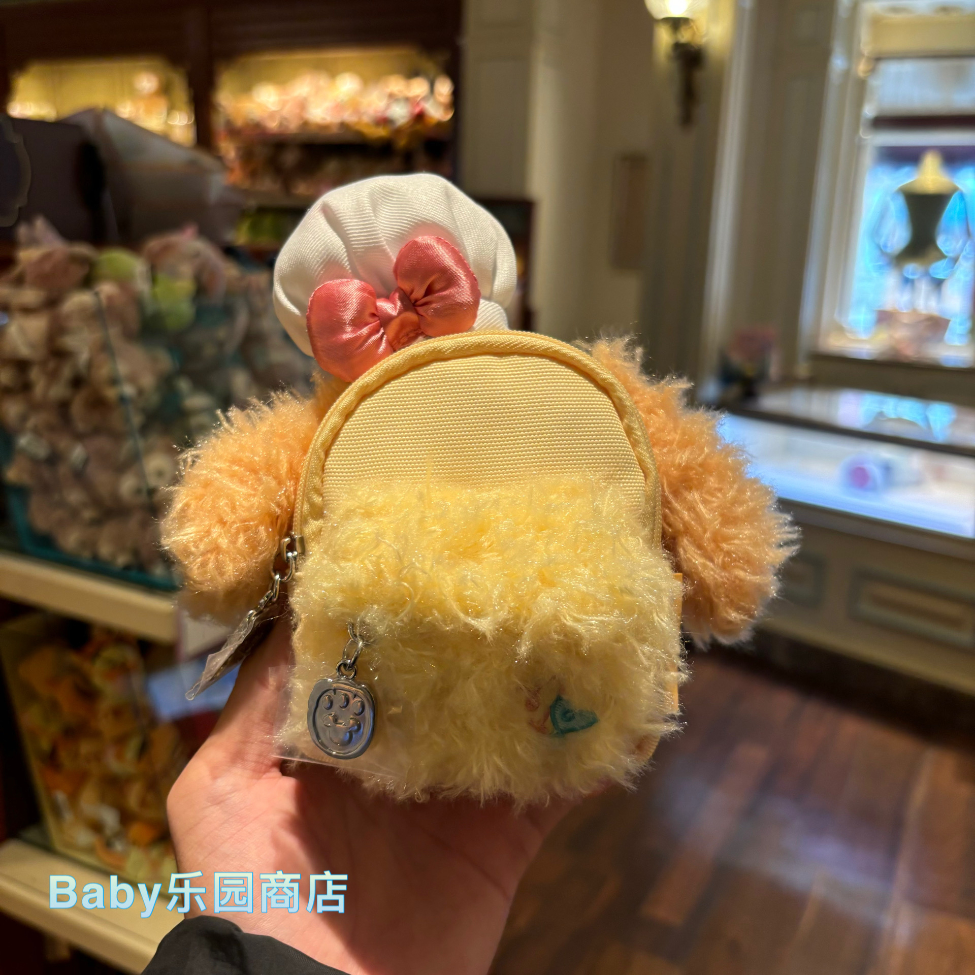 香港迪士尼 Cookie可琦安奥乐米拉Olu卡通小书包挂绳零钱包斜挎包