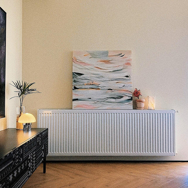 现代简约奶油风客厅装饰画小众艺术肌理感抽象壁画高级感玄关挂画