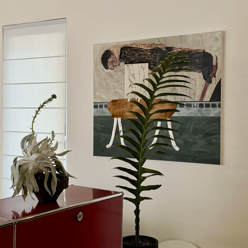 现代简约抽象艺术客厅装饰画小众肌理感玄关餐厅入户门高级挂画