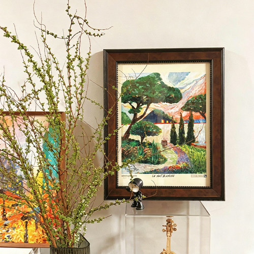 法式风景装饰画复古客厅沙发背景墙挂画入户玄关餐厅艺术感装饰画