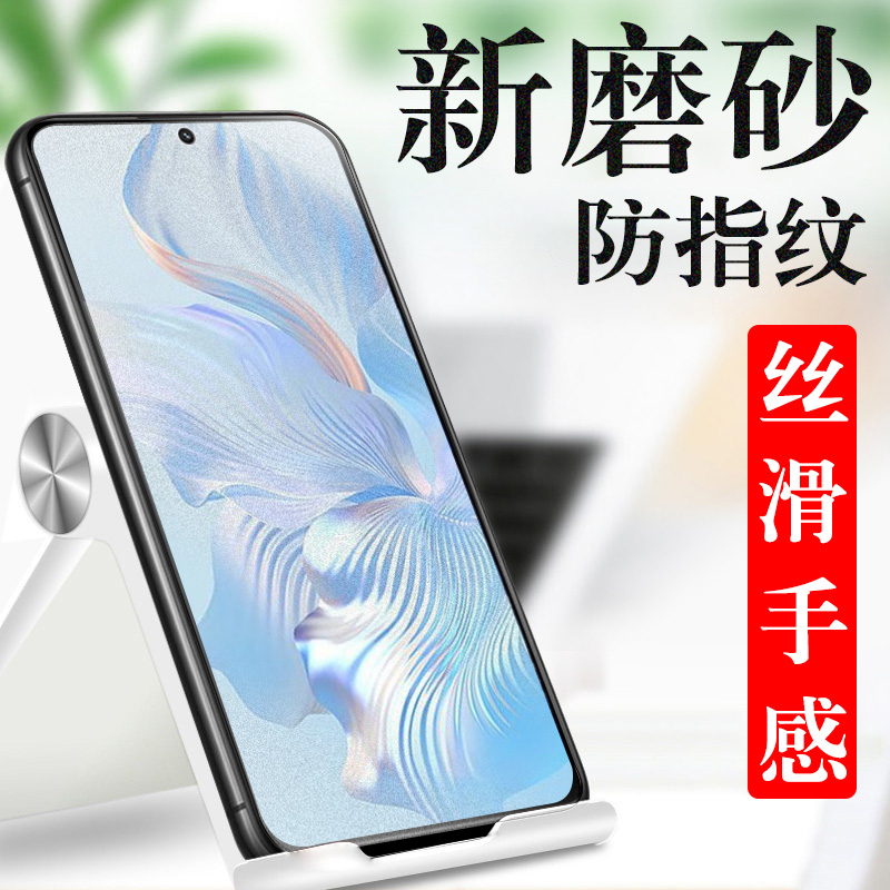 荣耀80pro直屏版anb一an00钢化膜磨砂honor80pr0手机80p华为8opro板p80por直面屏80p保护v80ro刚化-anoo模h80-封面