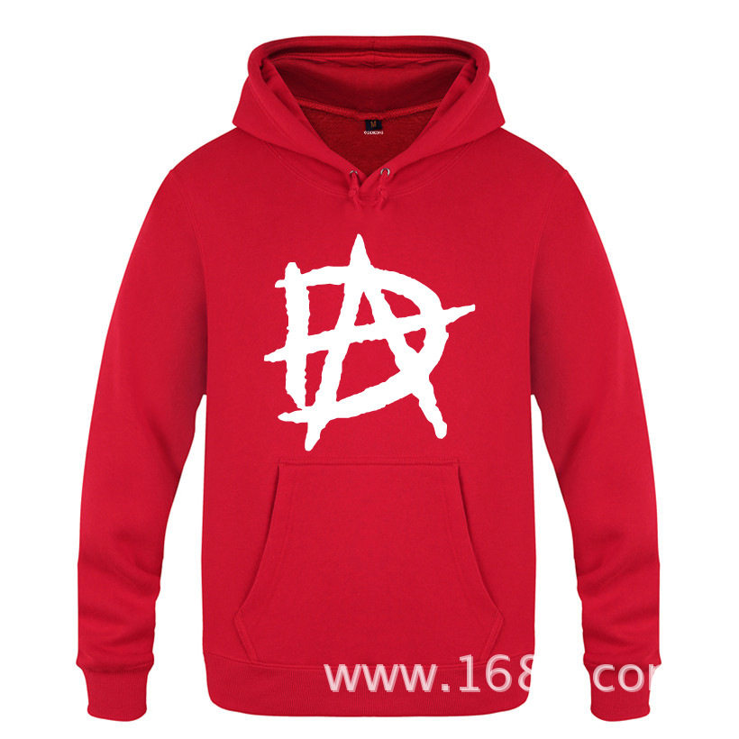 抓绒男式连帽卫衣 da logo dean ambrose 迪恩 安布罗斯 厂家直销