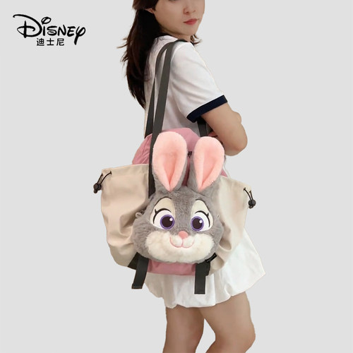 迪士尼朱迪尼克单肩包毛绒斜挎包