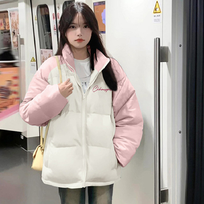 甜美ins保暖宽松加厚棉衣外套