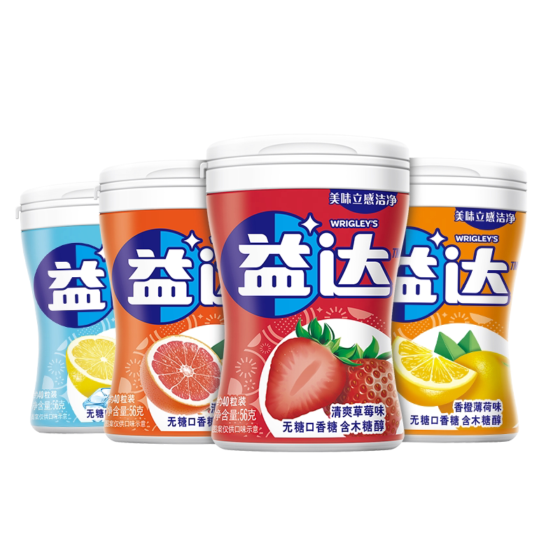 益达无糖口香糖瓶装清新口气