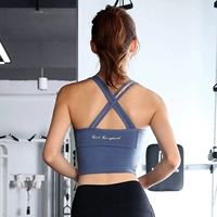 Áo ngực thể thao nữ backless quai chéo nhanh khô đồ lót kiểu vest gợi cảm thu thập âm thanh nổi yoga chống sốc - Đồ lót thể thao áo gym