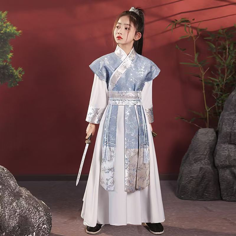 儿童花木兰服装女童汉服女侠武侠