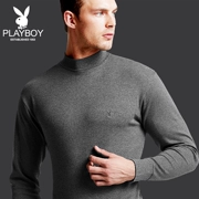 Playboy Qiuyi Qiuku Cotton nam Cổ cao mỏng Đồ lót ấm Bộ Cotton Cotton Áo len mùa đông Nữ - Phù hợp với nóng lên