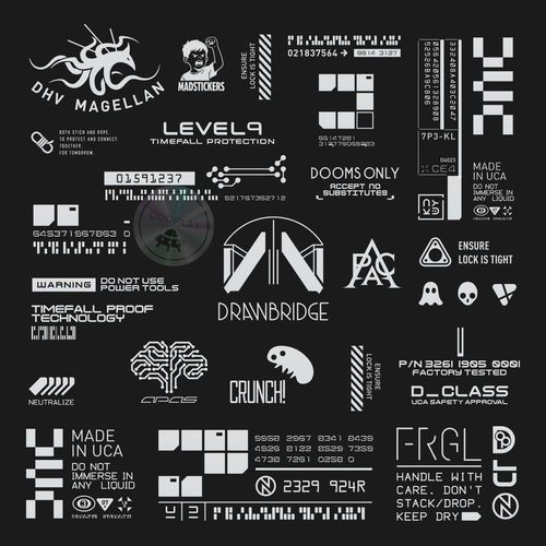 死亡搁浅2周边贴纸 快递员玩具送货科幻风格防水小岛秀夫赛博朋克